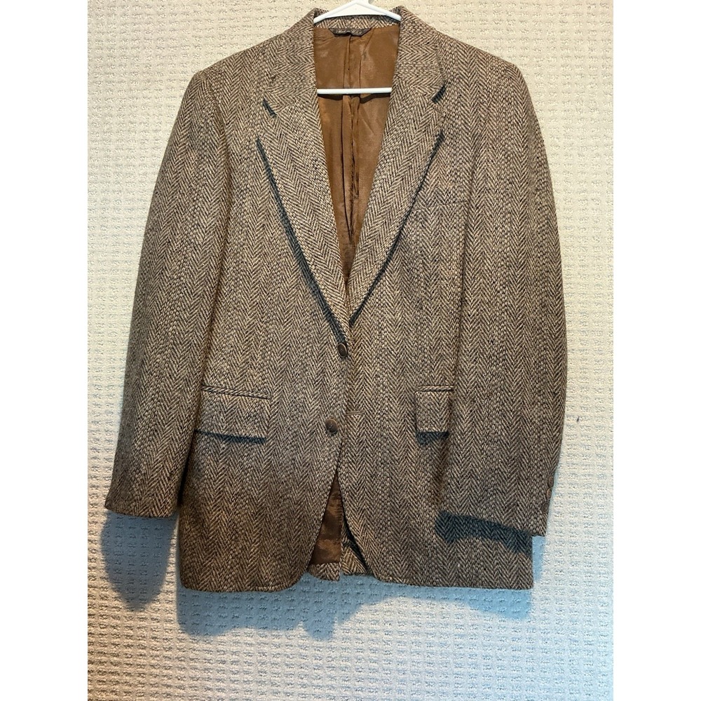 Levi's Menswear VINTAGE USA MADE Wool Tweed Herringbone Sport Coat Jacket 38R